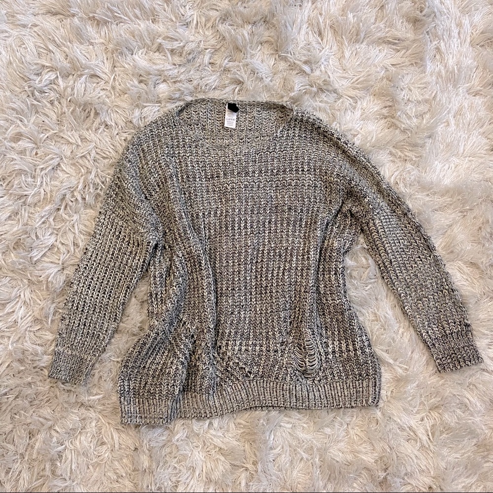 Oversized grey sweater